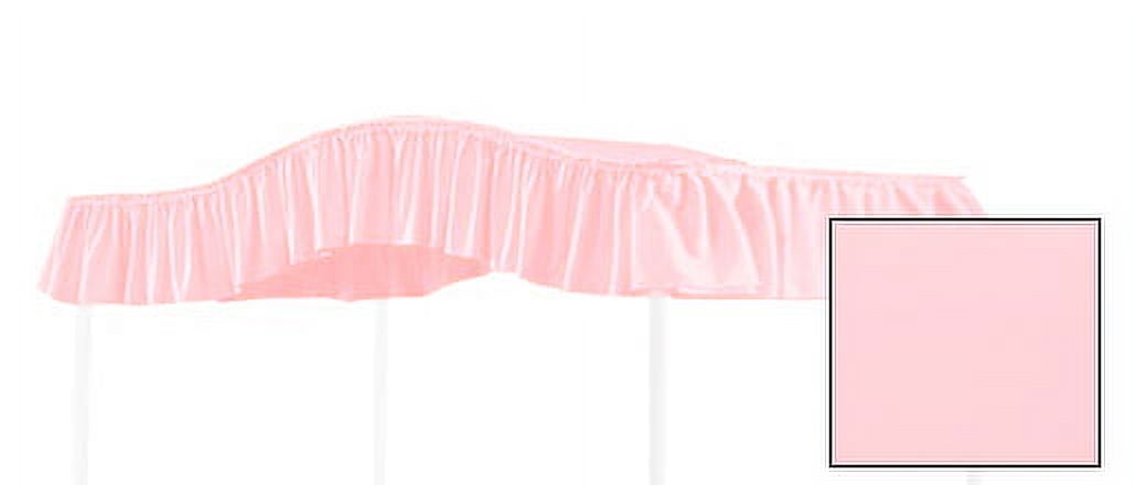 Canopy Drape Curtain - Twin Size - Solid Light Pink - Perfect to use on Your Existing Canopy Frame