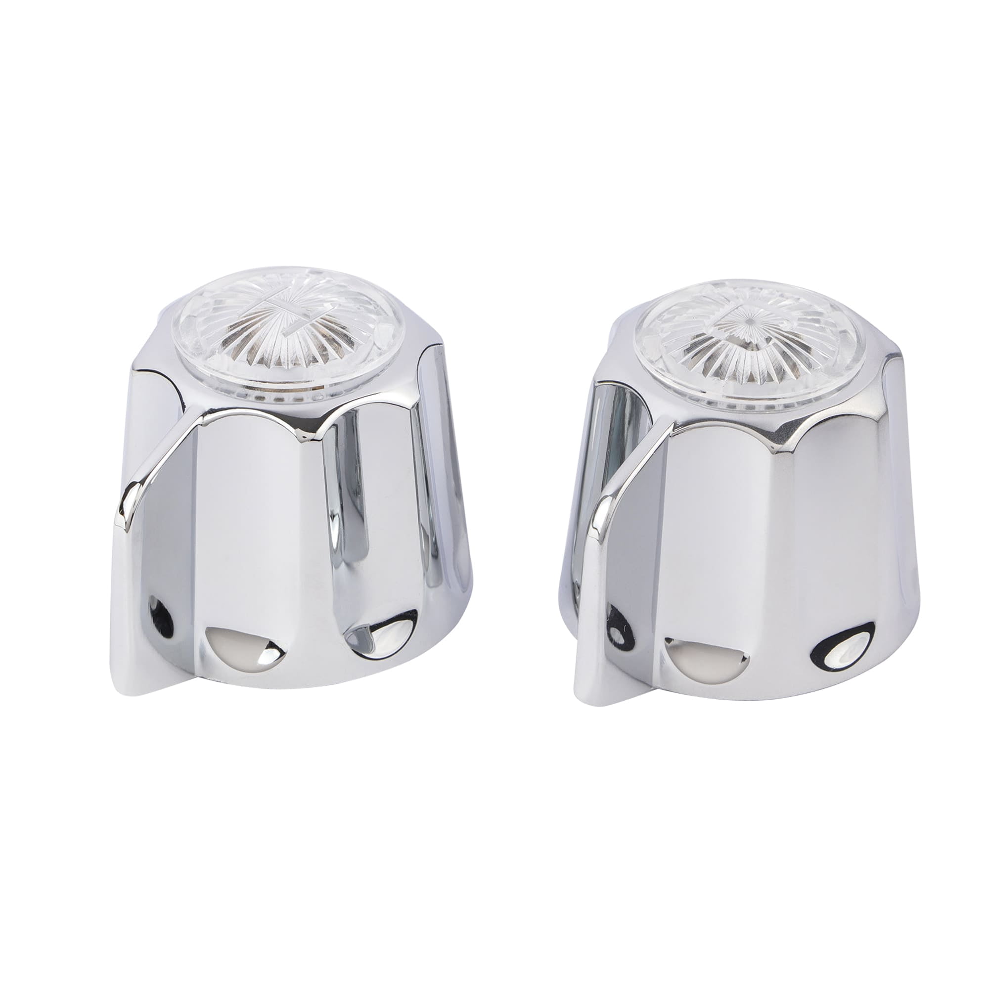 Canopy Style Chrome Plated Faucet Handles, 16-Broach, with Set Screw ...
