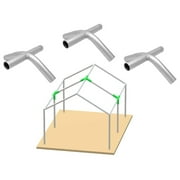 Canopy Fittings Frame Kit 1-3/8" Connectors Couplers Carport Tent Shed 3 Way, 4 Way Set 3/Pack 4-Way 4-Way Gray