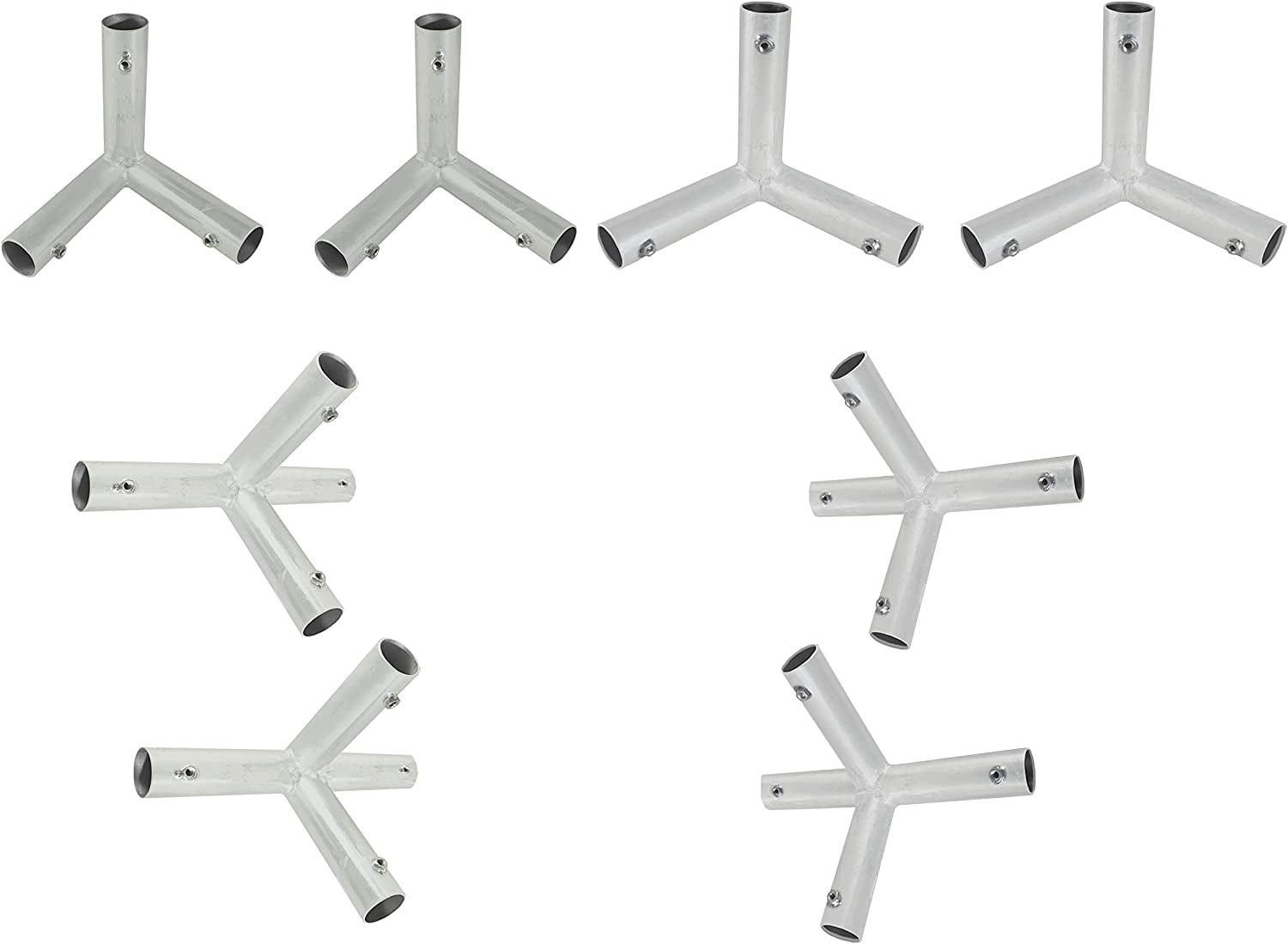 Canopy Fittings Kit for 10’X 30’ Frame Slant Roof, Low Peak Connectors