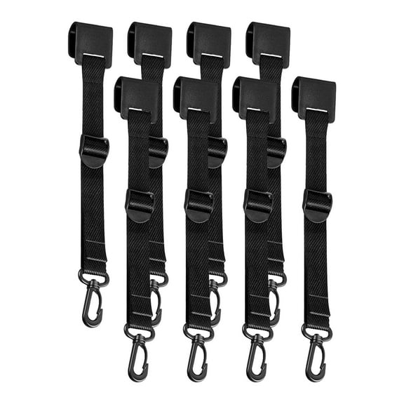 Canopy Hanging Clips Hanger Black Heavy Duty Awning Hanging Hooks Tent Hanging Clip for Lantern, Slogans, Event Exhibitions 8pcs