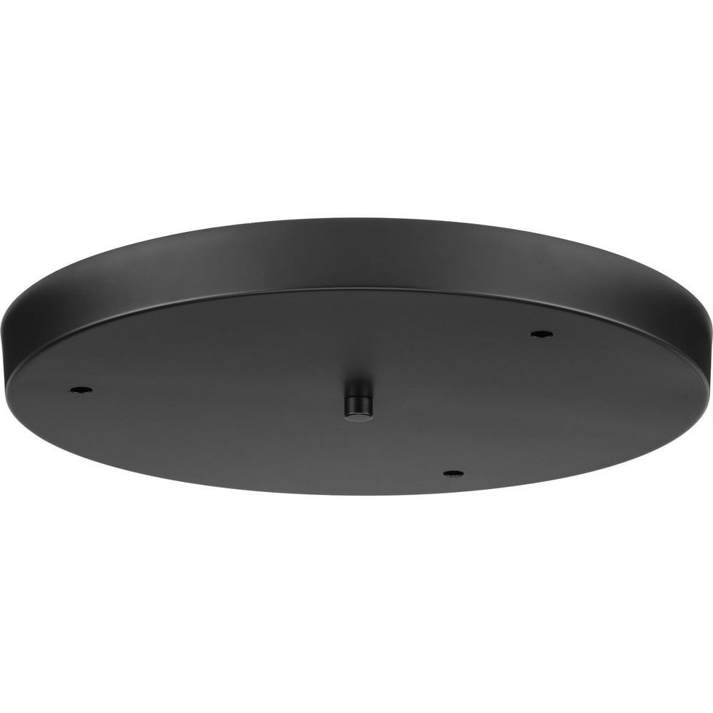 Matte Black Round LED Pendant Canopy Kit