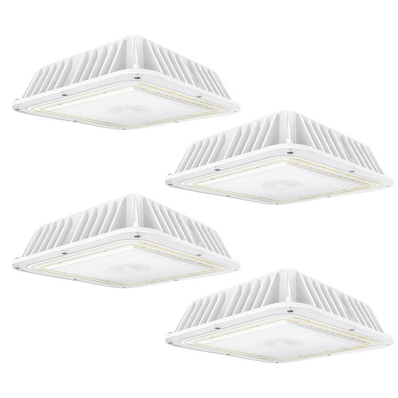 Canopy Lights Outdoor, 60/70/80W, 3000/4000/5000K Selectable, Up To 11200LM,Waterproof Led Lights for Gas Station, Garage, Carport, 120-277V Commercial Grade