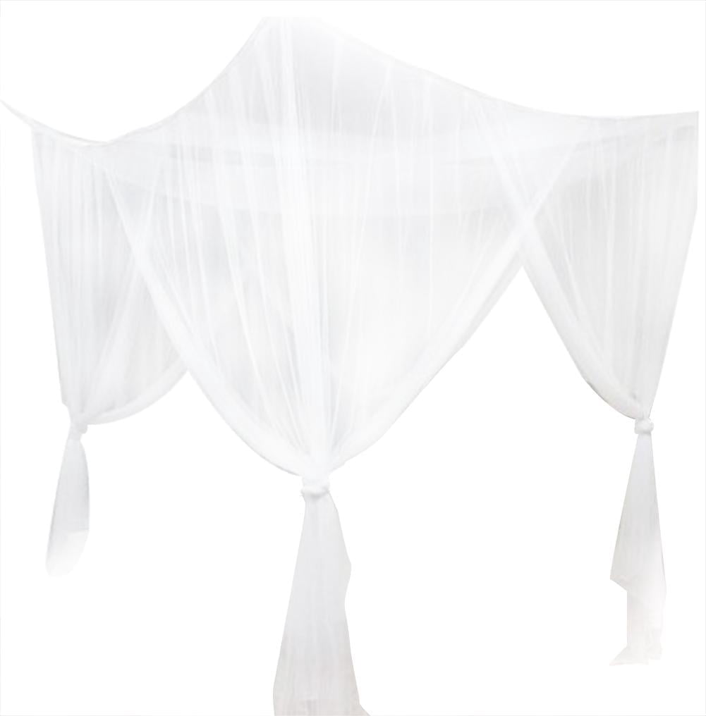 Canopy Mosquito Net, 4 Corner Post Bed Canopy Mosquito Net Full Queen King Size Bedding