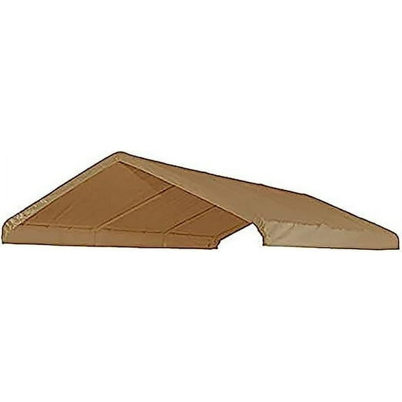Canopy Replacement Cover 14'X20' Beige Tarp Top Roof Canopy Replacement Cover (Beige 1-1/2"- 2" Leg Poles 14X20) See Diagram