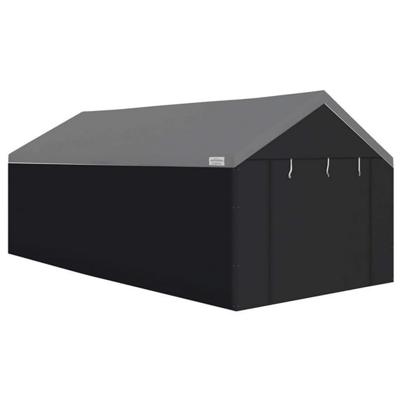 Canopy Sidewalls Only for Carport, Car Garage Tent & Shed, Domain, 10 x 20 Ft, Black