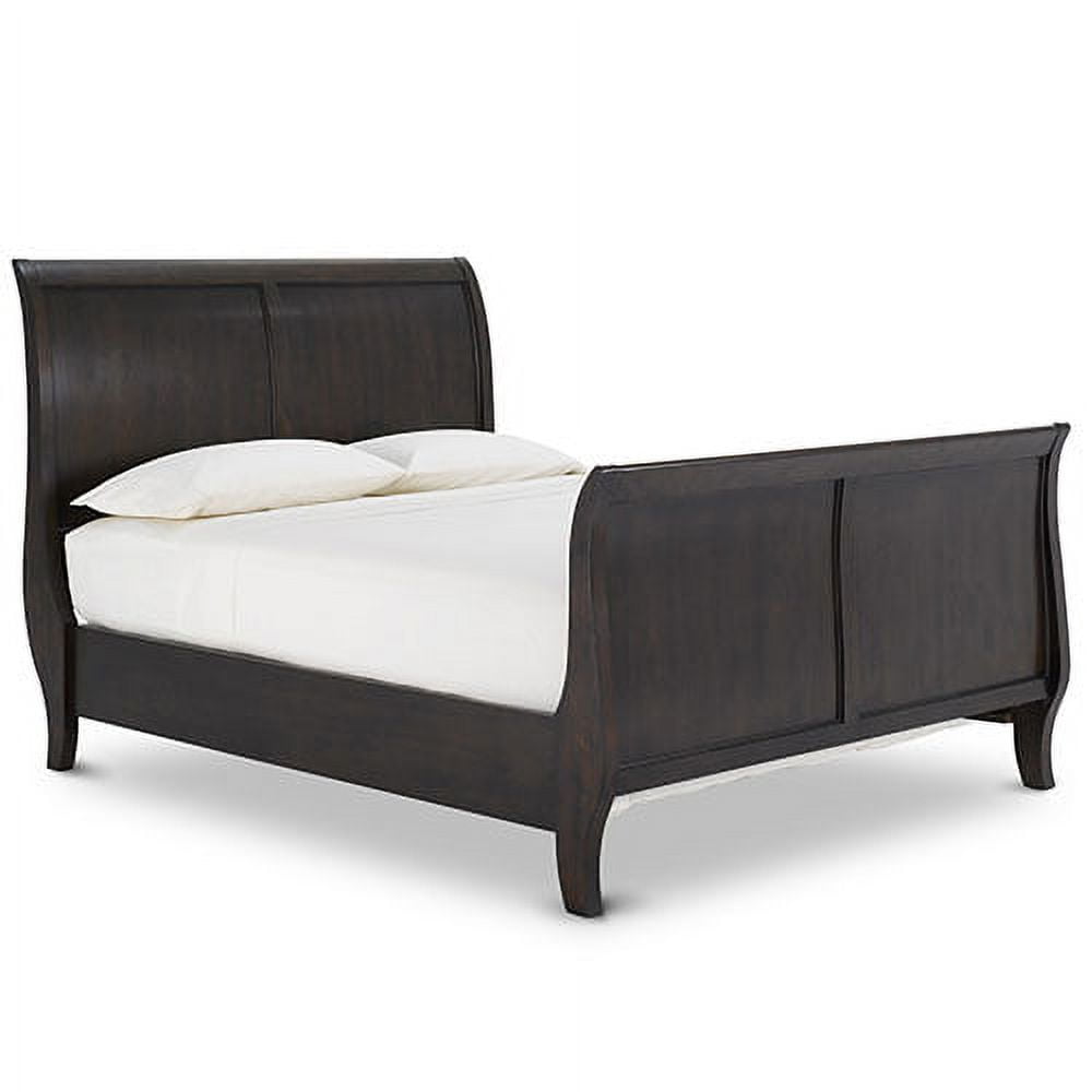 Canopy Sleigh Bed Headboard, Full Size, Mahogany Finish