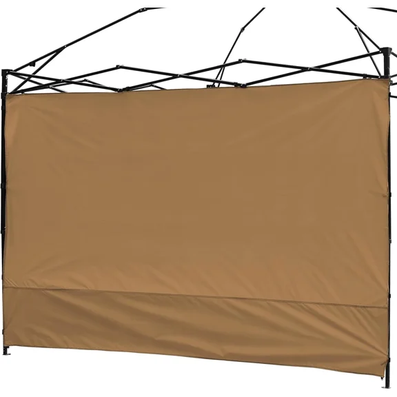 Canopy Sunwall Sidewall Gazebos Tent Waterproof for 10x10ft Pop up Khaki