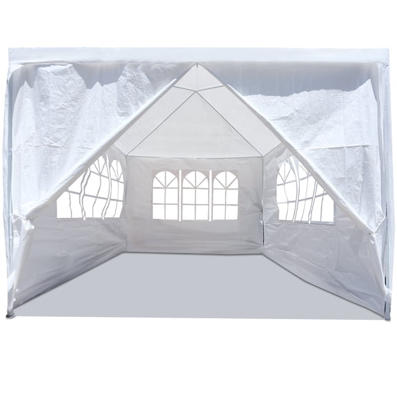 Canopy Tent 10'x10', with 4 Removable Walls, Air Vent Windows, Zipper Door, Outdoor Party Canopies, Portable Gazebo Tent For Weddings, Outdoor Events, Gatherings