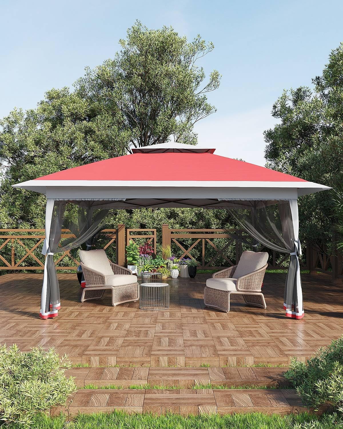 Shade Canopy CROWN SHADES 10x10 Pop Up Canopy Beach Tent With