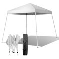 thumbnail image 1 of Canopy Tent, 8x8 FT Pop Up Canopy Outdoor Instant Tent Slant Legs with Carrying Bag， Portable Home Use Waterproof Folding Tent for Patio Deck Garden and Beach, White, 1 of 9