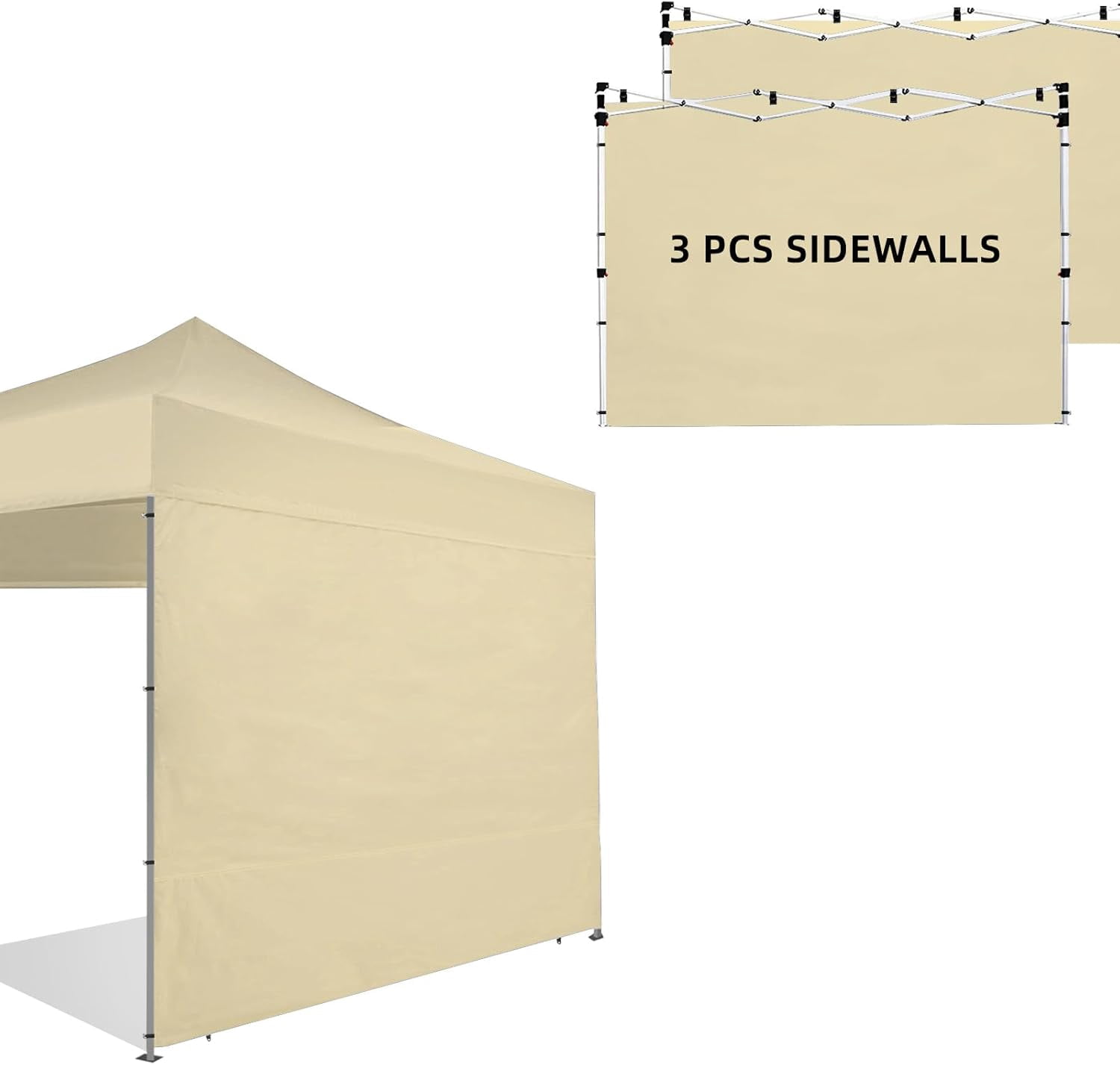Canopy Tent Sidewalls for 1010 Pop Up Canopy, 3 Pack Instant Sunwall ...