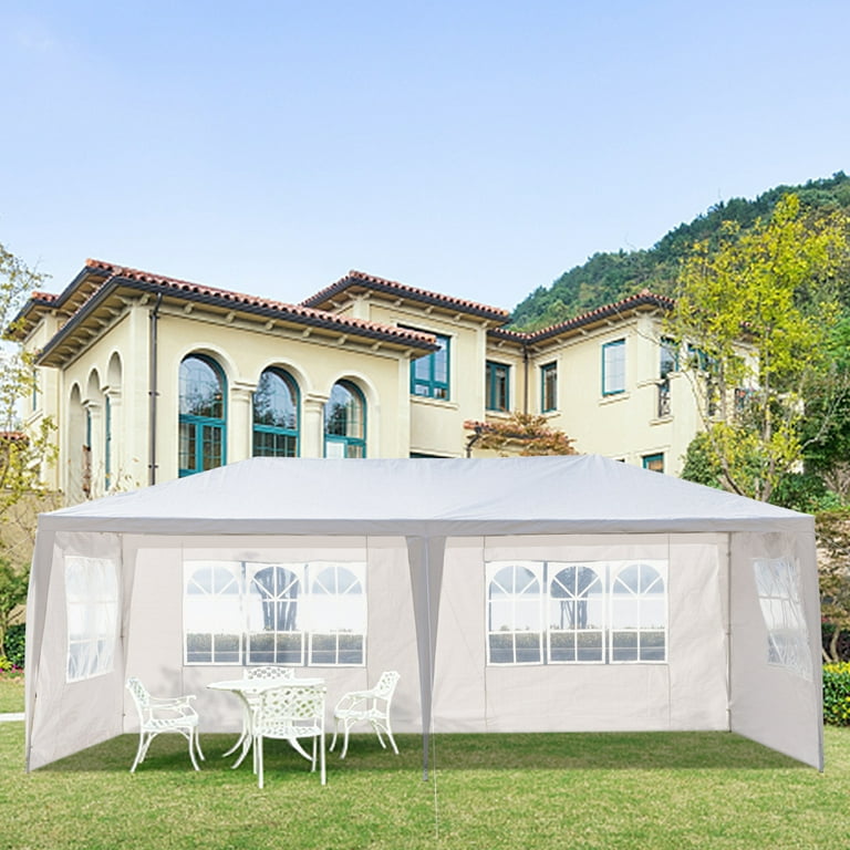 Canopy Tents 10 x 20 Outdoor Canopy Party Tent with 4 Sidewalls Wedding Canopy Tent Patio Gazebo Tent Sunshade Shelter L2211 Walmart