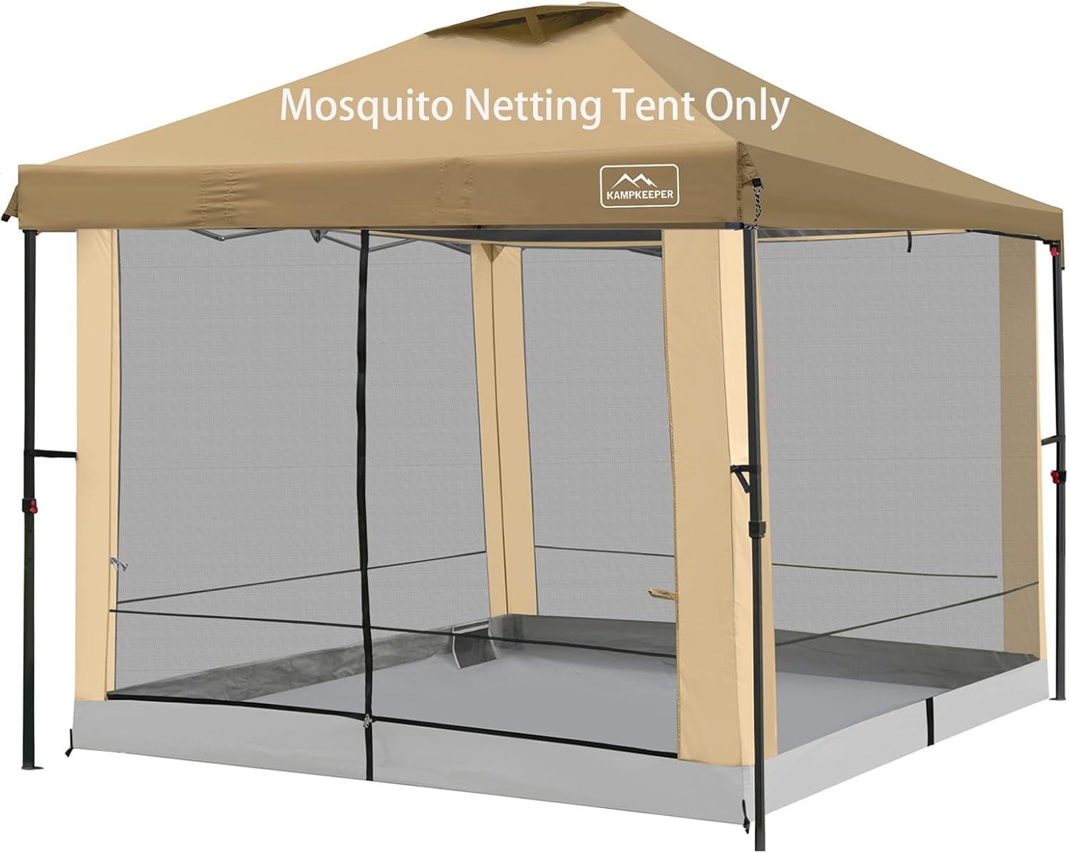 Canopy Universal Mosquito Netting Tent, Converts 10'x10' Canopy Gazebo ...