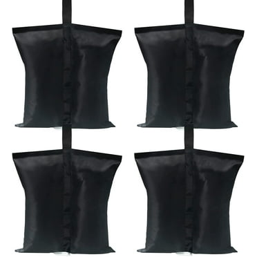 Canopy Weights 112 LBS Gazebo Tent Sand Bags,4pcs-Pack (Black)
