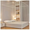 thumbnail image 1 of Canopy bed mosquito net holder four corner bed, mosquito net holder 4 corners bedpost, bed canopy frame rack frame for all sizes bed, 1 of 7
