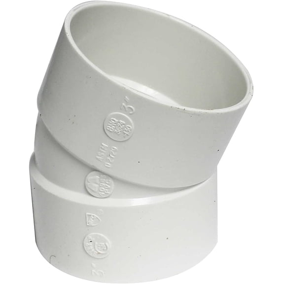 Canplas PVC Sewer Bend 414203BC - 3" White