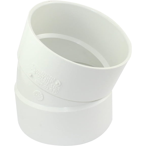 Canplas PVC Sewer Bend 4 1/16 V Bend - White