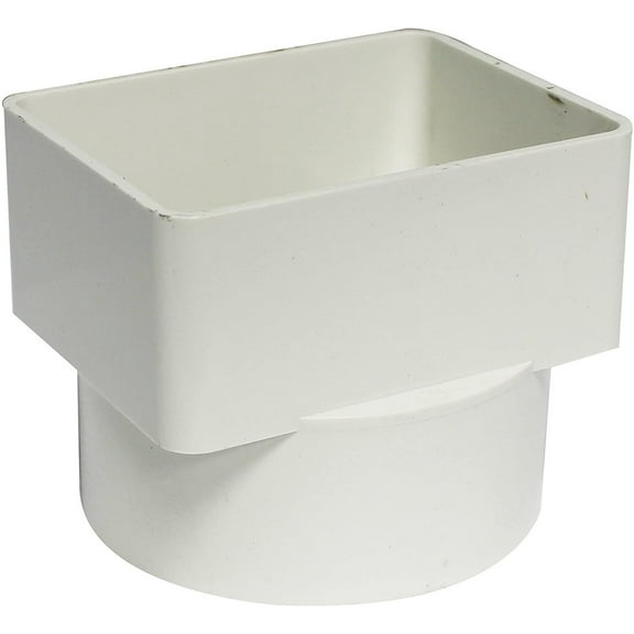 Canplas 414434BC PVC Sew 3X4X4 Down Spout Adaptor