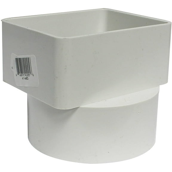 Canplas 414463BC PVC Sew 3X4X4 Flush Down Spout Adaptor Pack of 2