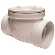 Canplas 73009 Backwater Valve with 4-Inch PVC, White