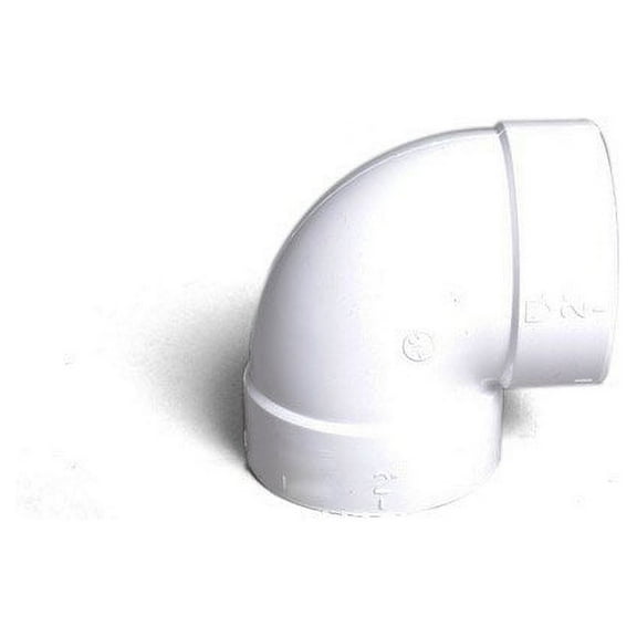 Canplas-Hayden Central Vacuum White Short 90 Degree Elbow # 765506W