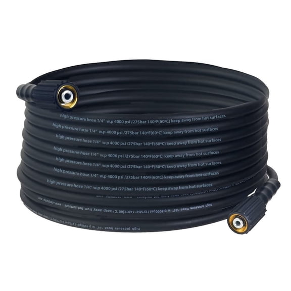 Canpump 1/4-in Cold Water Pressure Washer Hose, 4000 psi, M22 Connector, 30 ft