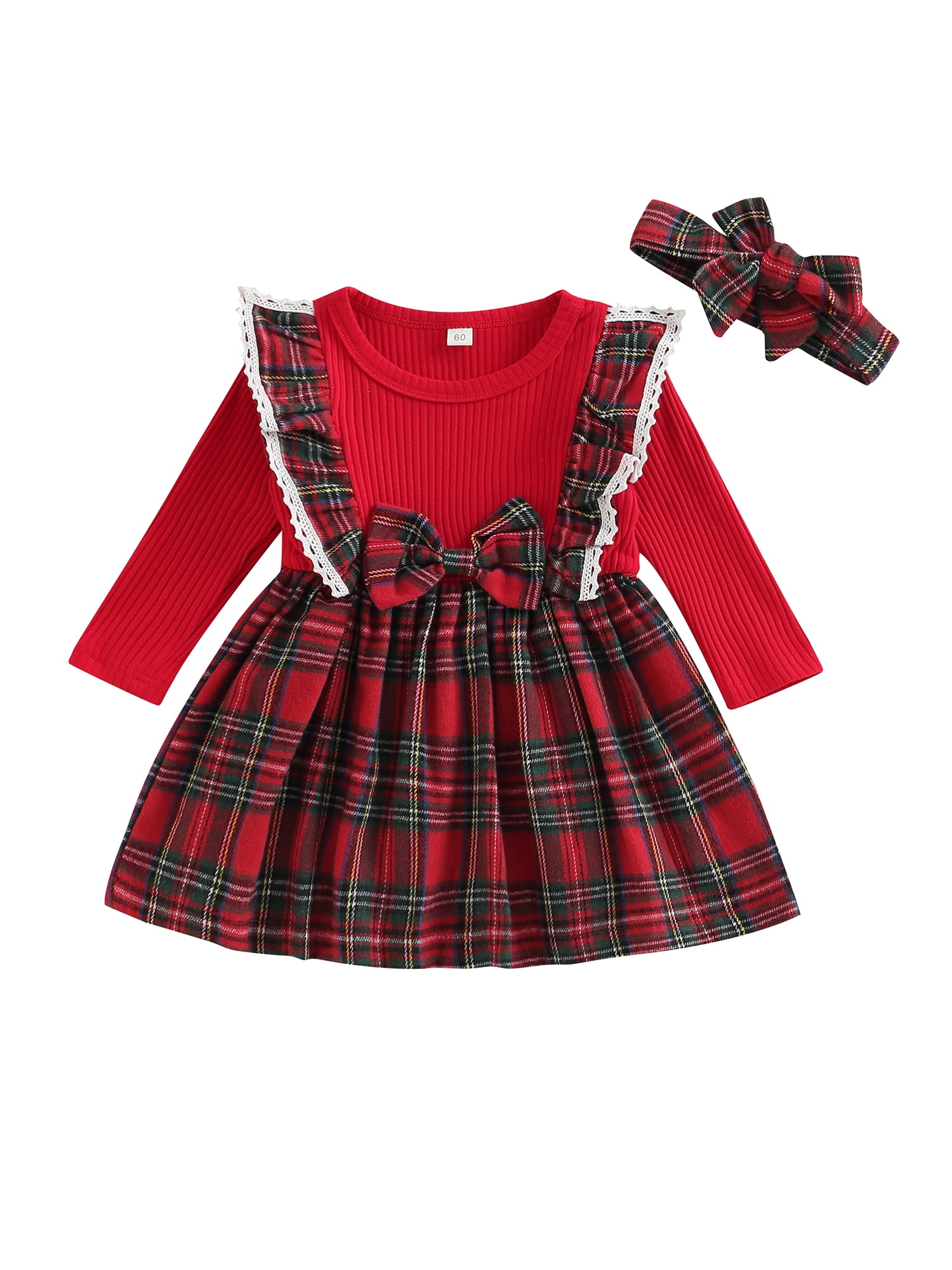 Newborn plaid christmas clearance dress
