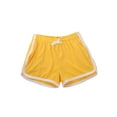 thumbnail image 1 of Canrulo Men's Ranger Panty Running Short Fitted Shorts Bodybuilding Quick Dry Gym Running Tight Lifting Shorts Yellow L, 1 of 6