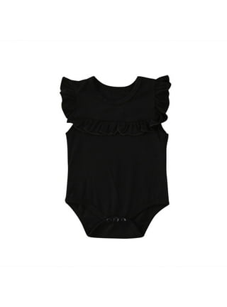 Black ruffle onesie store