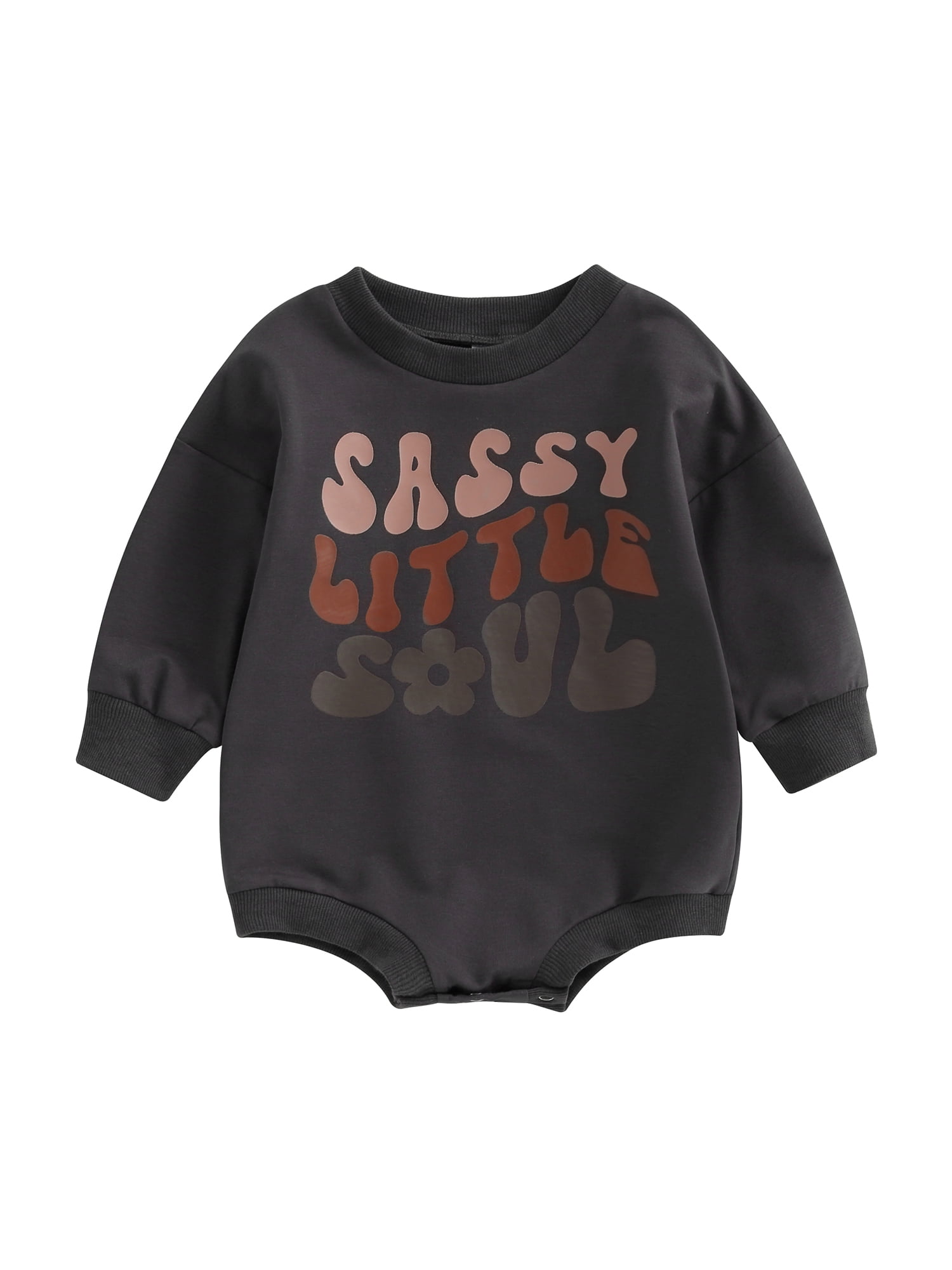 Round Neck Long Sleeve Romper For Unisex Baby main image 1