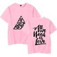 thumbnail image 1 of Canserbero All We Need Is Love Merch T-shirt Summer Trend Short Sleeve Unisex Streetwear, 1 of 2