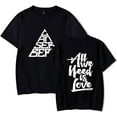 thumbnail image 1 of Canserbero All We Need Is Love Merch T-shirt Summer Trend Short Sleeve Unisex Streetwear, 1 of 2