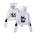 thumbnail image 1 of Canserbero Cat Ear Casual Retro Street Hoodie Women's Short Sportswear, 1 of 2