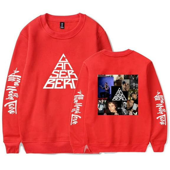 Canserbero Merch Long Sleeve Fashion Classic Print Pullover Unisex Harajuku Streetwear