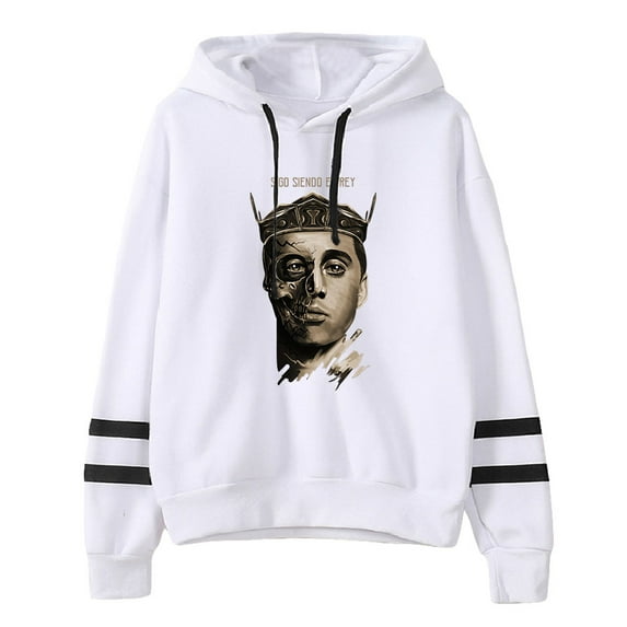 Canserbero Rapper Pocketless Parallel Bars Sleeve Sweatshirt Sigo Siendo el Rey Album Merch Hoodie Streetwear