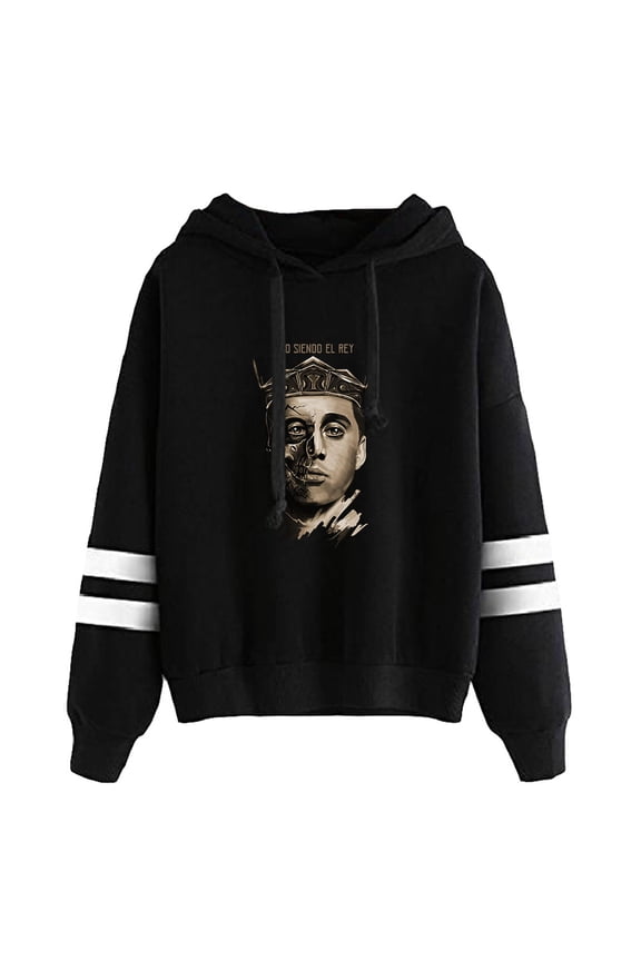 Canserbero Rapper Pocketless Parallel Bars Sleeve Sweatshirt Sigo Siendo el Rey Album Merch Hoodie Streetwear