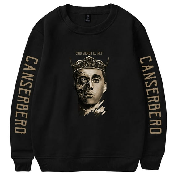 Canserbero Rapper Pullover Sigo Siendo el Rey Album Merch  Long-Sleeved Top