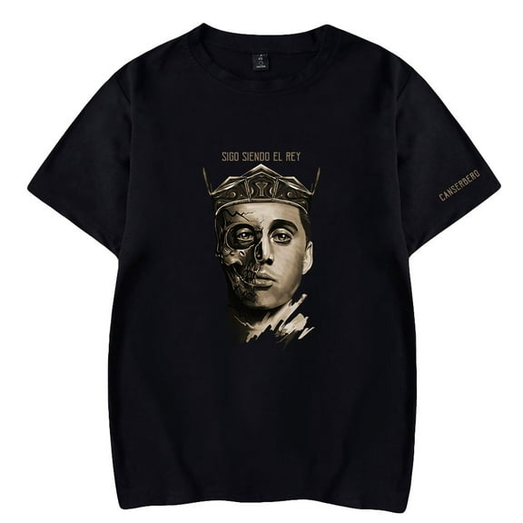Canserbero Rapper Tee Shirt Sigo Siendo el Rey Album Merch Short Sleeved Man/Woman Hip Hop T shirt