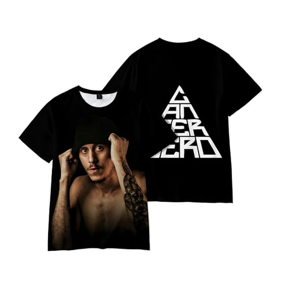 Canserbero T-Shirt Vida Album Merch Men Women Summer Unisex Tees Casual Round Neck Hip Hop Style Streetwear