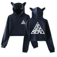 thumbnail image 1 of Canserbero Vector Logo Cat Ear Hoodie Womens  Sweatshirts Unique Tops Streetwear, 1 of 1