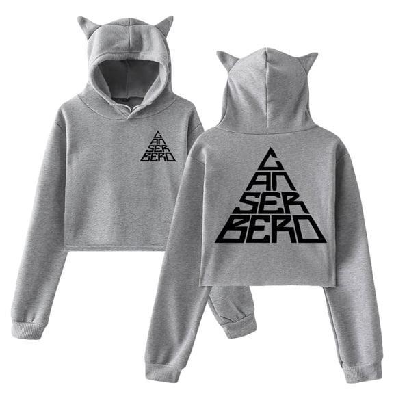 Canserbero Vector Logo Cat Ear Hoodie Womens  Sweatshirts Unique Tops Streetwear