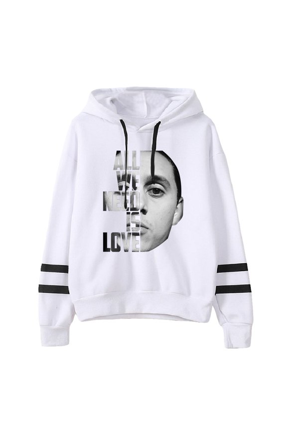 Canserbero apparel all we need is love merch Pocketless Parallel Bars Sleeve Sweatshirt