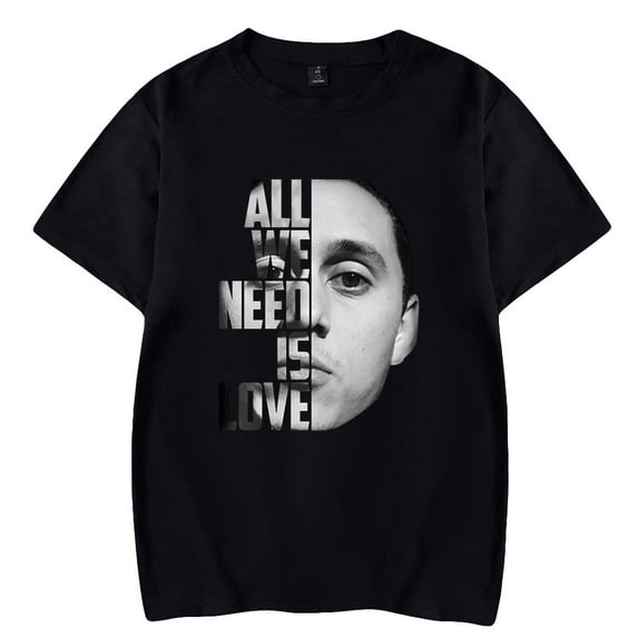 Canserbero apparel all we need is love merch Tee Shirt Summer Streetwear Round Neck Short Sleeved