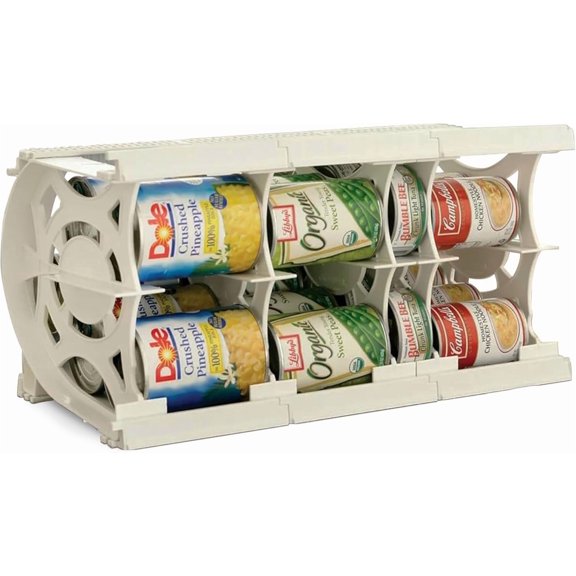 Cansolidator Cupboard - 1-Pack Can Organizer for Pantry, Stackable Soda Can Storage for Kitchen, Holds 20 Cans of Food or Soda