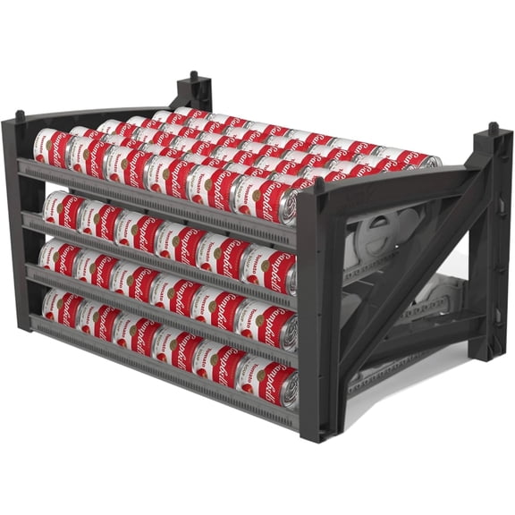 Cansolidator Max Small - 1-Pack Can Organizer for Pantry, Stackable Soda Can Storage for Kitchen, Holds 156 Cans of Food or Soda