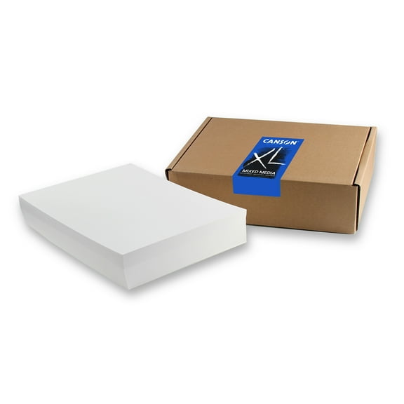 Canson XL Series Mixed Media Sheet Bulk Pack, 100 Sheet, 12x18 inch, 1 Count