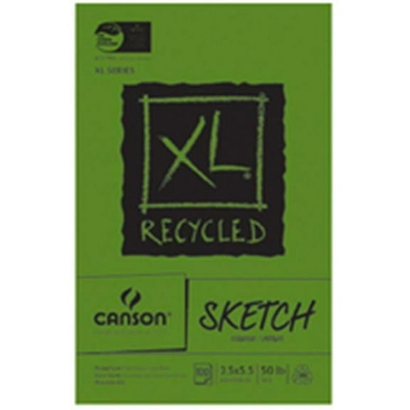 Canson  11 x 14 in. XL Recycled Sketch Pad - 100 Foldover