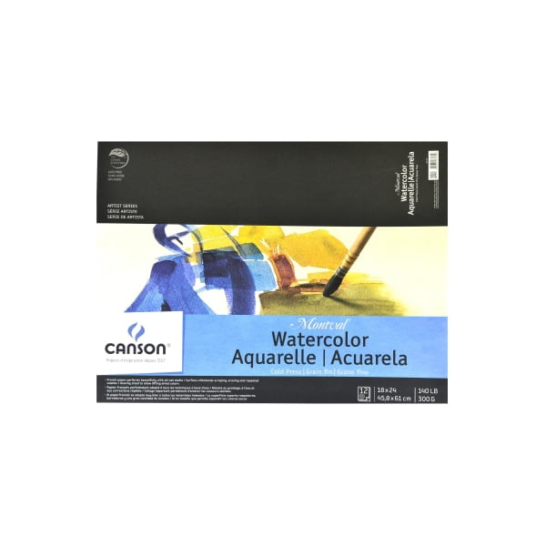 Canson  18-inch x 24-inch Montval Watercolor Paper Pad