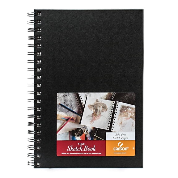 Canson 7" x 10" Wire Bound Sketch Book 80 Sheets/Book 2/Pack (73837-PK2)
